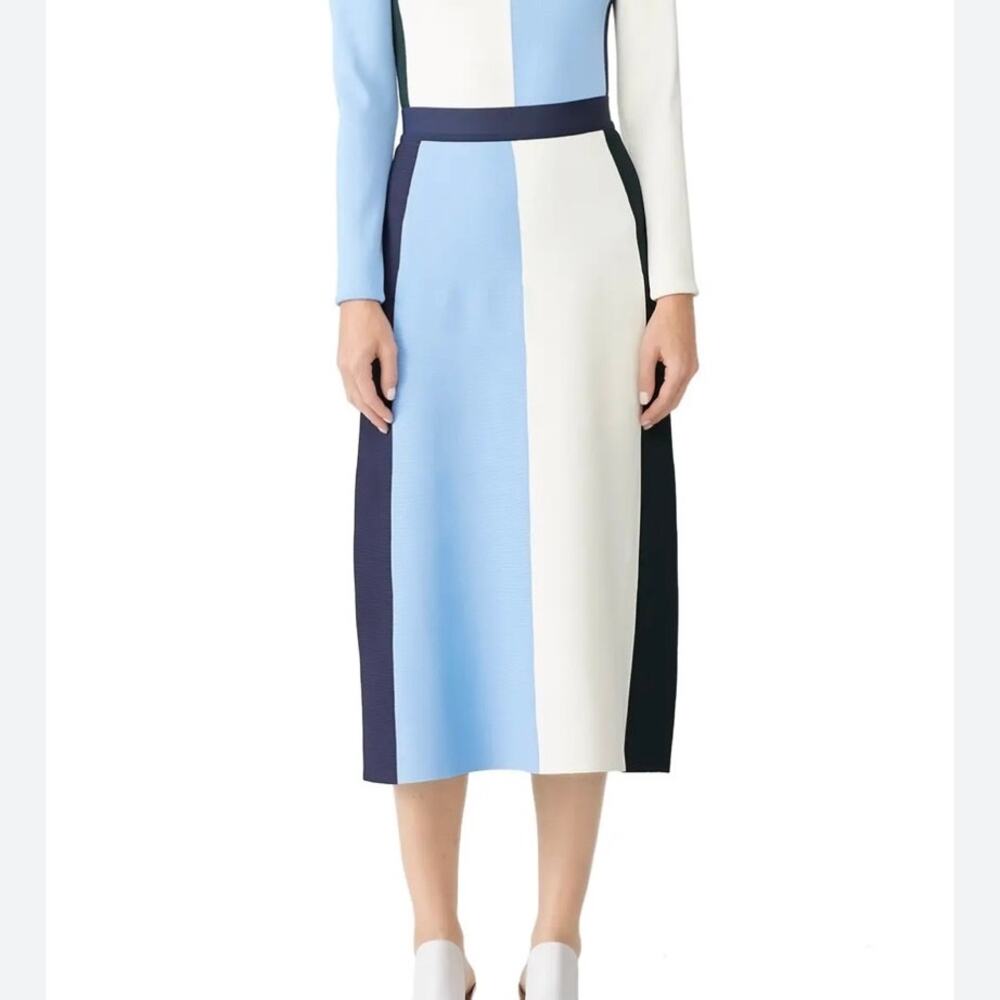 Tory Sport Vertical Block Midi Skirt. Size Small
